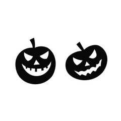 Halloween pumpkins Vector eps file on white background,