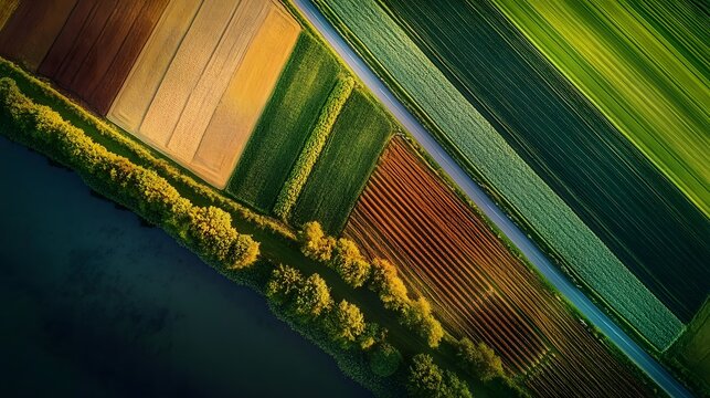 Vibrant Abstract Geometric Pattern with Intersecting Colorful Shapes and Gradients  Futuristic modern and architectural digital art background with repeating diagonal lines