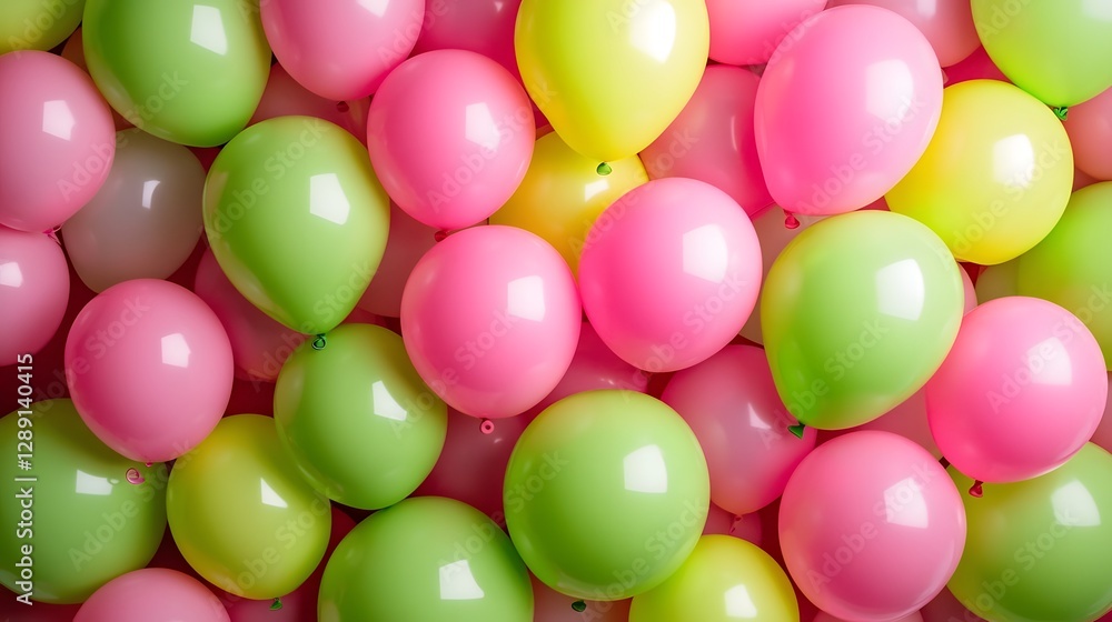 Poster vibrant and colorful balloons floating in the air creating a festive backdrop for joy filled events 