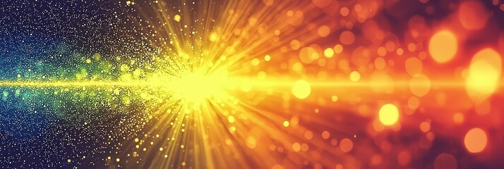 Radiant Energy Burst Abstract Background of Light and Color