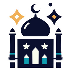 Fototapeta premium vector illustration of a mosque