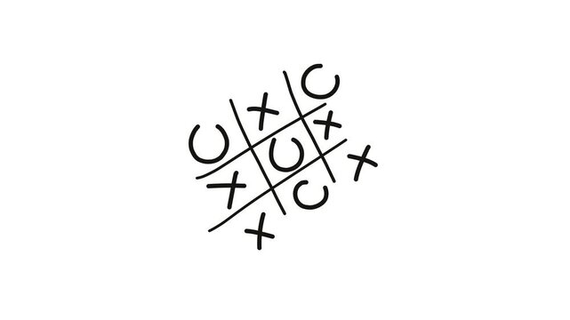 tic tac toe animaiton video