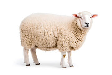 Sheep isolated on white background