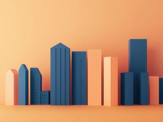 Blockchainbased real estate registry visualized with sleek, minimalist design