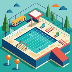 swimming pool vector
