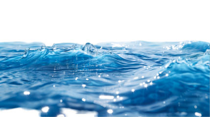 Blue Water Waves Sparkling Surface Texture,
