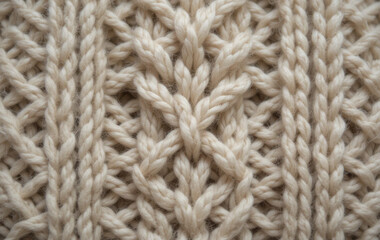 A close-up of a wool knit sweater