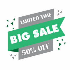 Untitled-Big Sale offer banner for marketing and advertising - colorful label