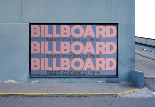 Urban Mockup Space Ready for Outdoor Advertising Display