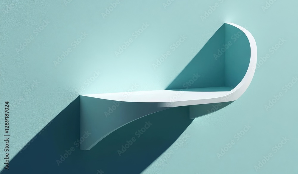 Poster a simple and minimalistic background is utilized for showcasing products, with shadows and light str