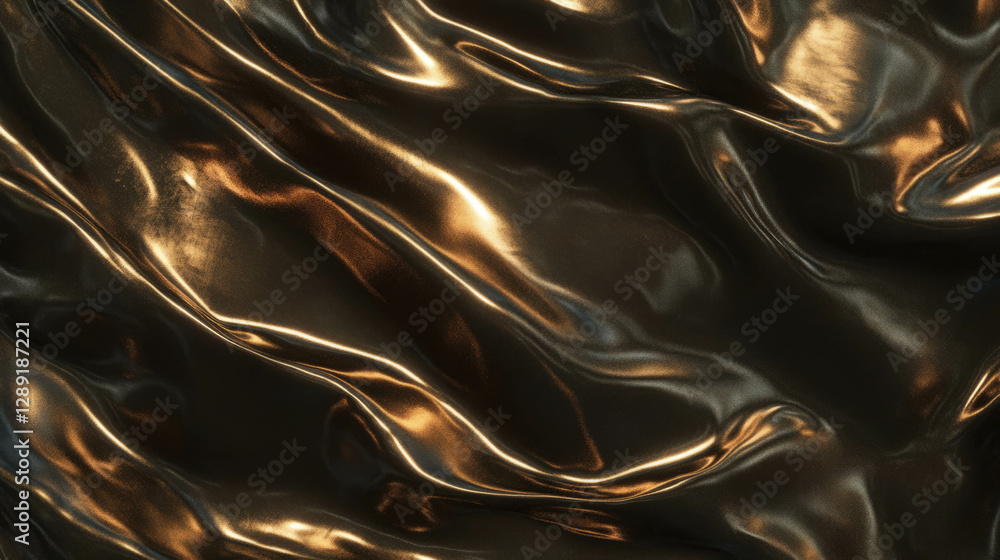 Aufkleber dark bronze metallic texture with deep rough surface for artistic design
