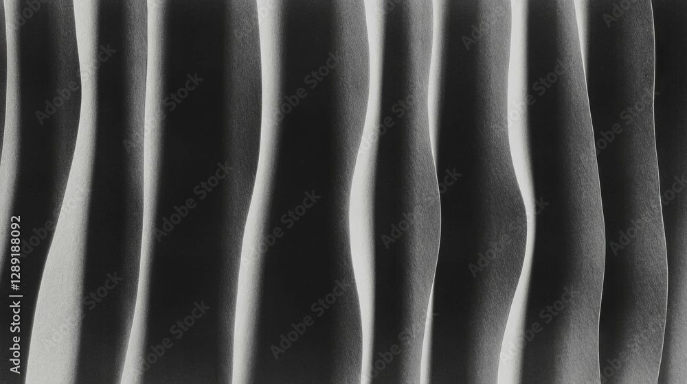 Poster densely packed vertical ribbed grey texture for modern design concepts