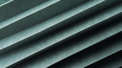 Obraz premium Diagonal ribbed grey paper texture for design and background concepts