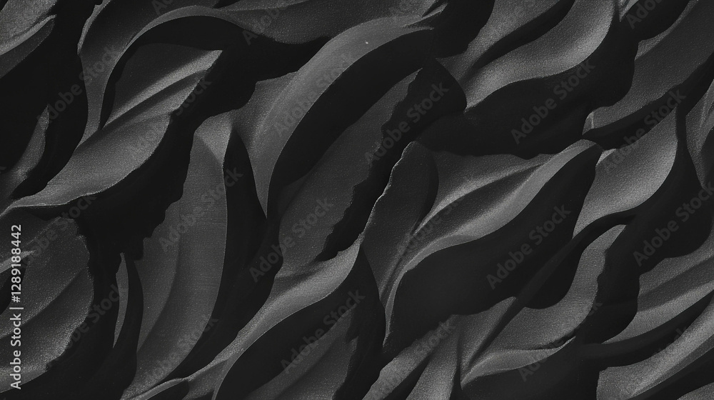 Poster Intricate texture of embossed mdf with raised abstract pattern