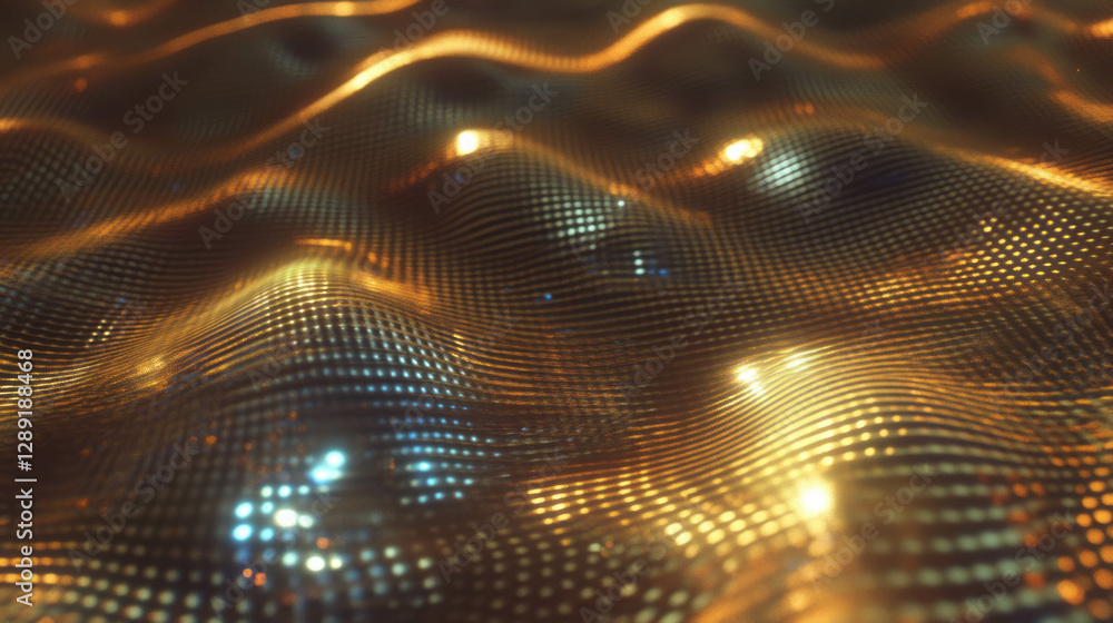 Poster Bronze engraved texture with intricate patterns for art and design inspiration