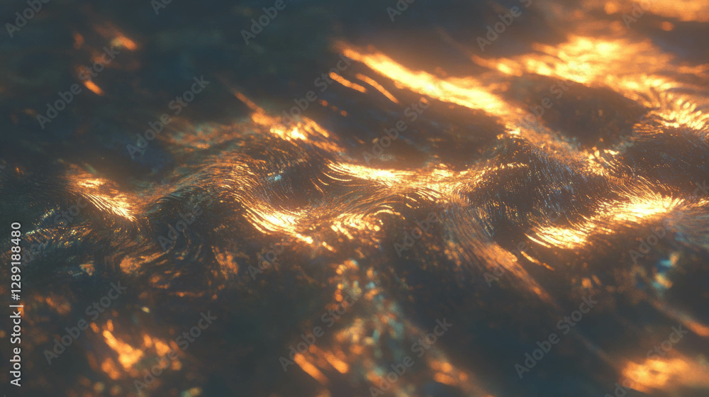 Poster Mesmerizing bronze engraved texture with intricate patterns for artistic design