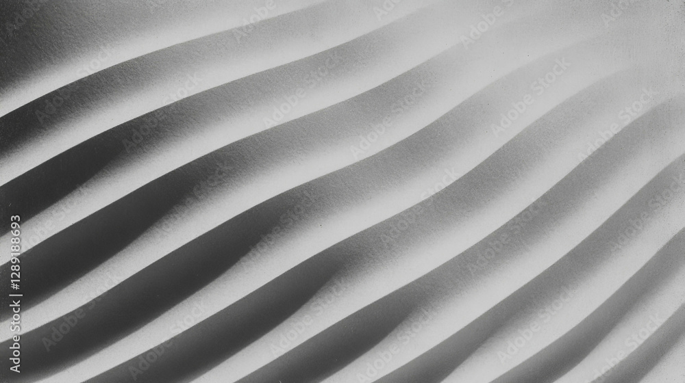 Poster abstract grey ribbed paper texture with diagonal waves for design backgrounds