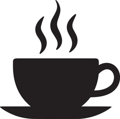 Hot coffee cup icon Simple illustration of hot coffee cup vector icon for web design isolated on white background
