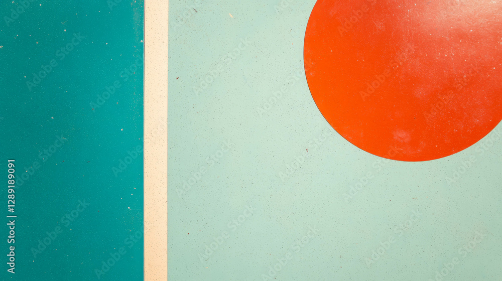 Poster bold color blocks and formica texture for modern design aesthetics