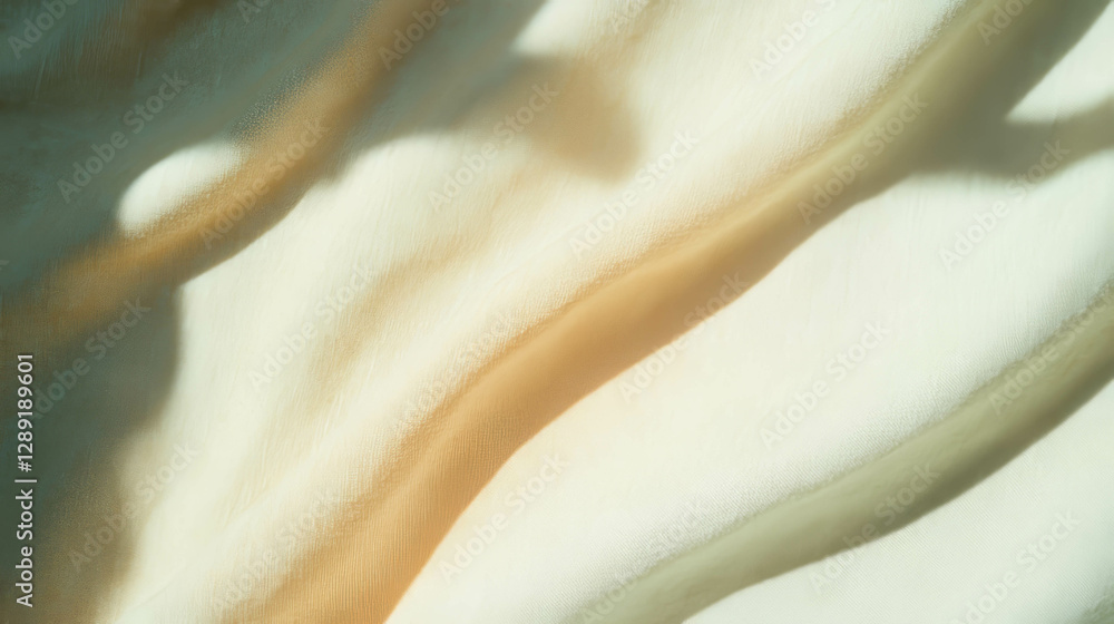Poster Natural linen and formica texture with soft light - design for background and decor