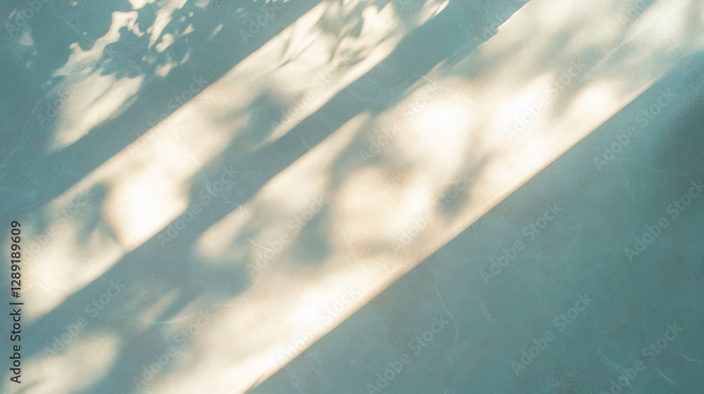 Poster Abstract light and shadow patterns on smooth surface with subtle texture