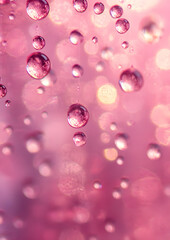 Pink Bokeh Background for Design and Decoration