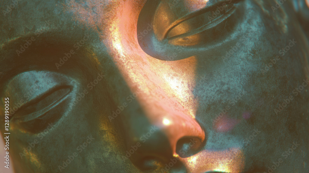 Poster abstract bronze texture with subtle highlights, ideal for design and art inspiration