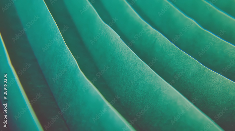 Poster textured horizontal ribbed green paper for craft and design projects