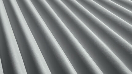Obraz premium Minimalist textured grey ribbed paper surface for design and creativity