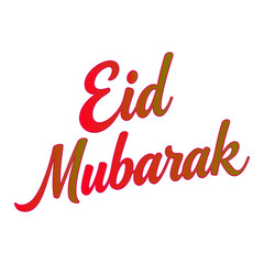 eid Mubarak typography design
