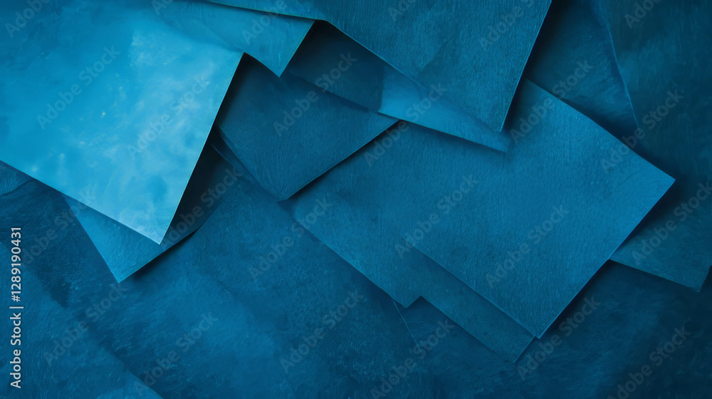 Aufkleber abstract textured pattern of intersecting ribbed blue paper for creative design