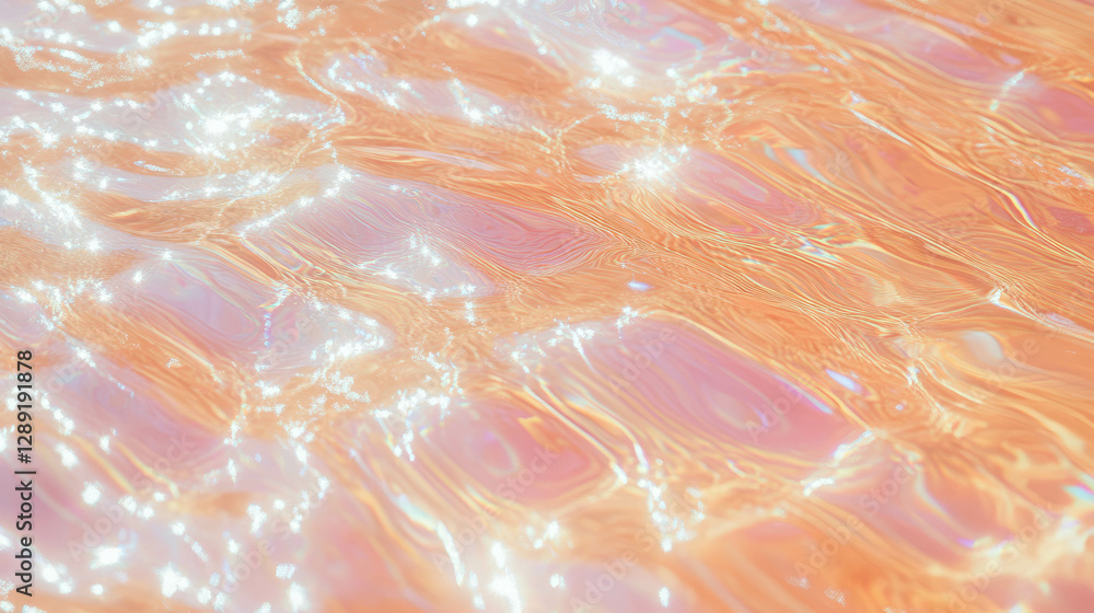 Poster shimmering light pattern of rippling water texture for creative design