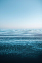 Fototapeta premium Calm Ocean Horizon Blue Sky and Sea 
