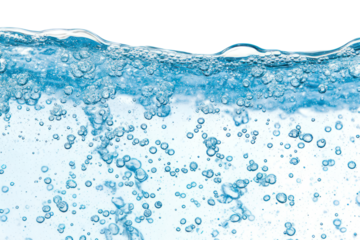 PNG Real water surface bubbles underwater refreshing.