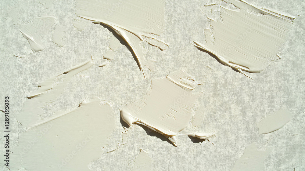 Poster abstract texture of painted canvas with creamy brush strokes for artistic background