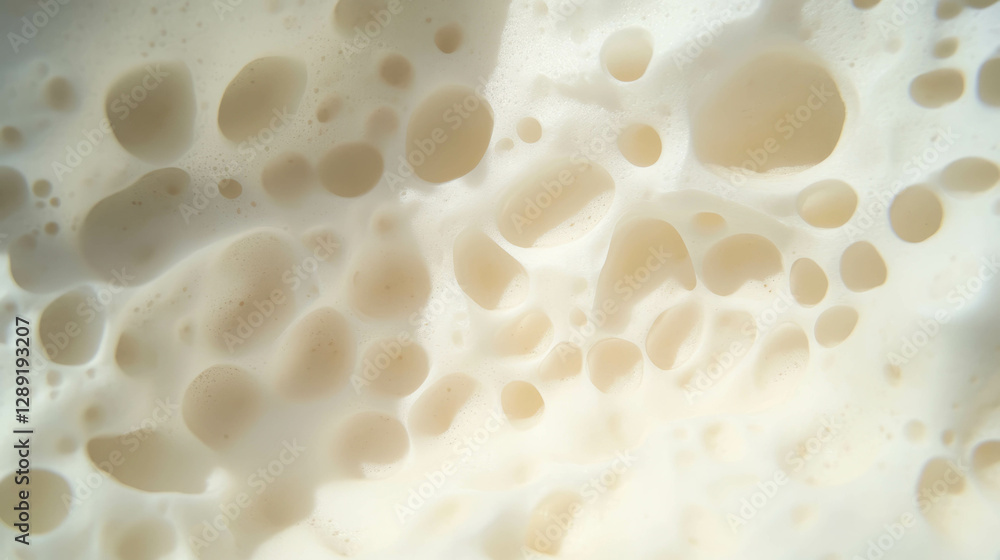 Fototapete macro view of sponge texture with pores for design backgrounds