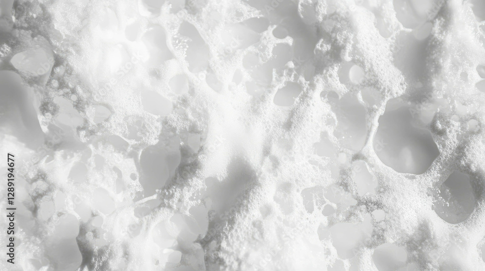 Poster macro view of snow flakes texture for winter design