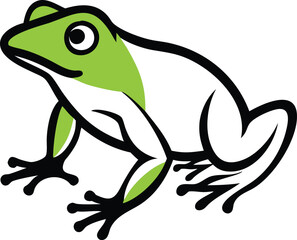 Naklejka premium Frog Graphic icon logo mascot
