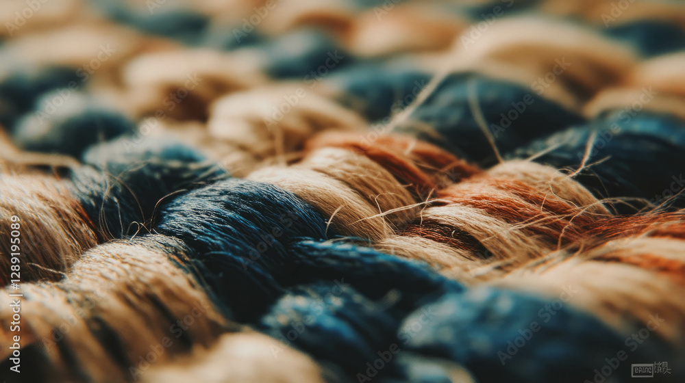 Aufkleber intricate macro texture of multicolored woven fabric for design inspiration