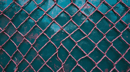 Fototapeta premium Intricate woven metal mesh texture for industrial design concepts