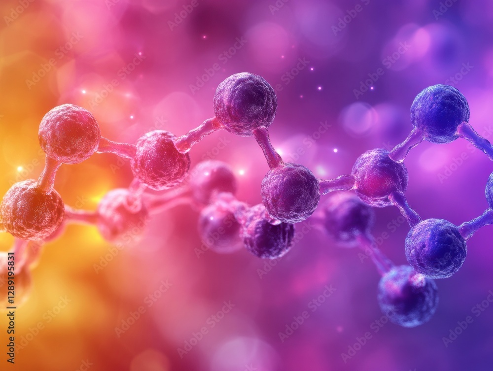Poster molecular structure: a visual representation of atomic arrangement and energy distribution