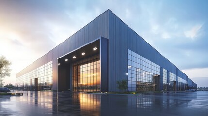 Fototapeta premium Modern workshop buildings