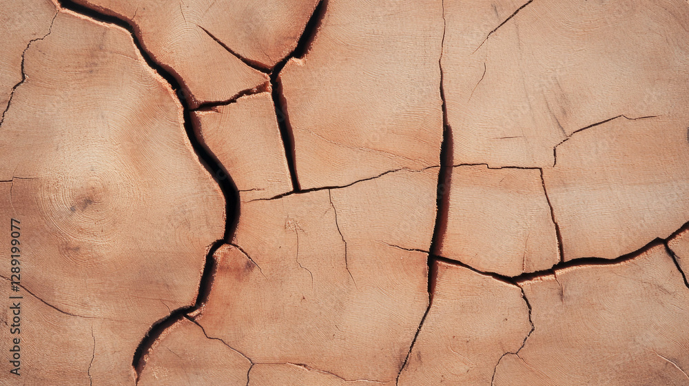 Aufkleber natural patterns and textures in mango wood with filled cracks for design and decoration