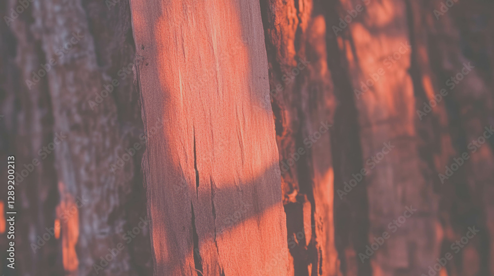 Aufkleber natural texture of reddish brown mango wood for rustic design and craft project