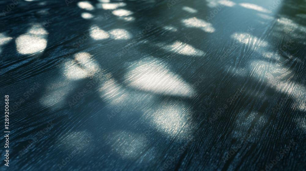 Poster maple and brushed aluminum texture with light patterns for modern design