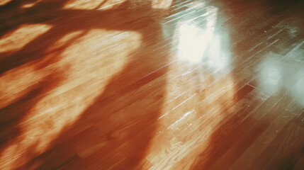 Luxurious maple wood texture with bird's eye pattern and sunlit reflections for interior design
