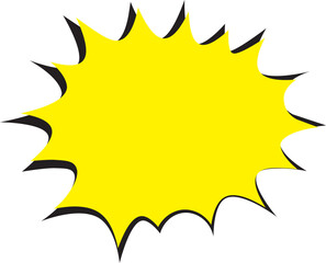 Starburst pop art. Pop art vector design.