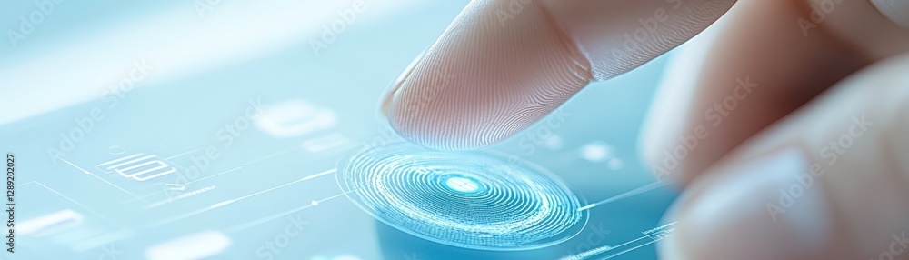 Poster fingerprints, the future of security and identity exploring advanced biometric authentication cuttin