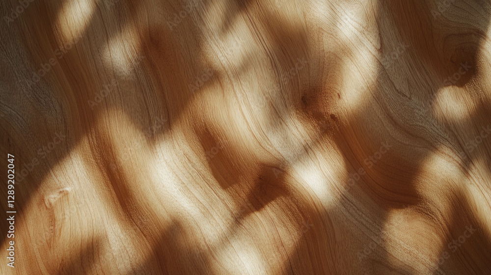 Poster natural maple wood texture with loose grain and varied light patterns