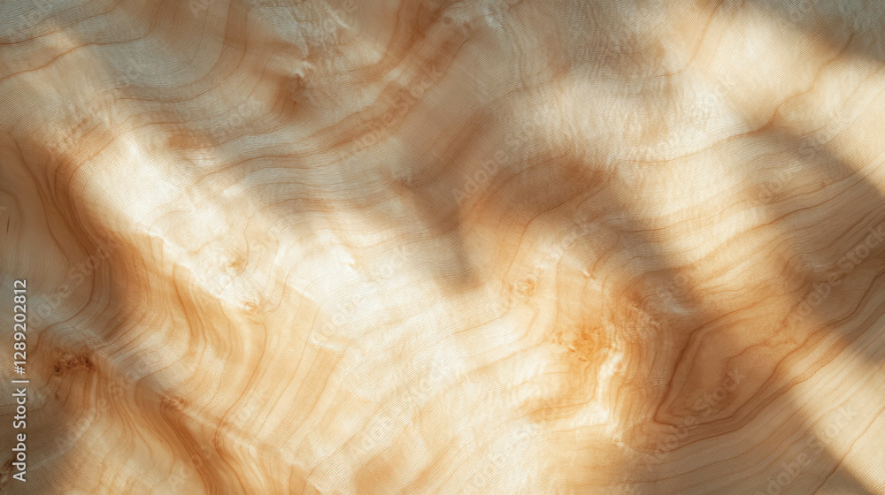 Poster Natural maple wood texture with subtle rough surface for design and crafting